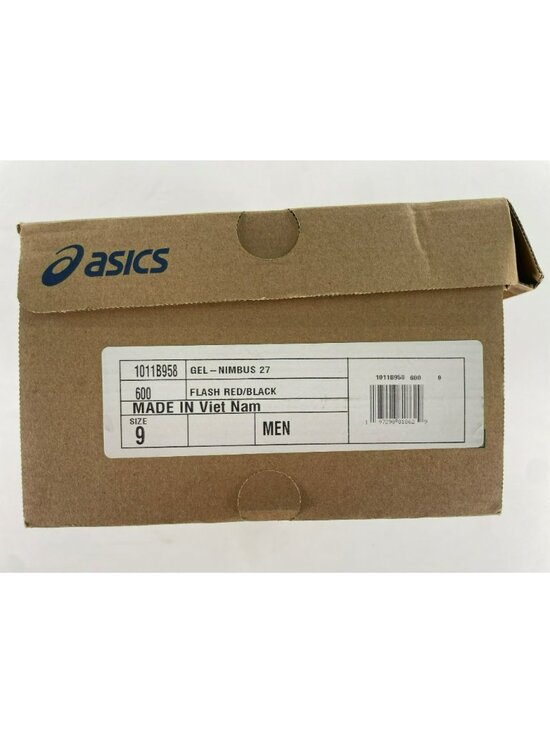 Asics Gel-Nimbus 27 Running Shoes Flash Red/White RARE 1011B958-600 Men\'s 9 NEW main image 11